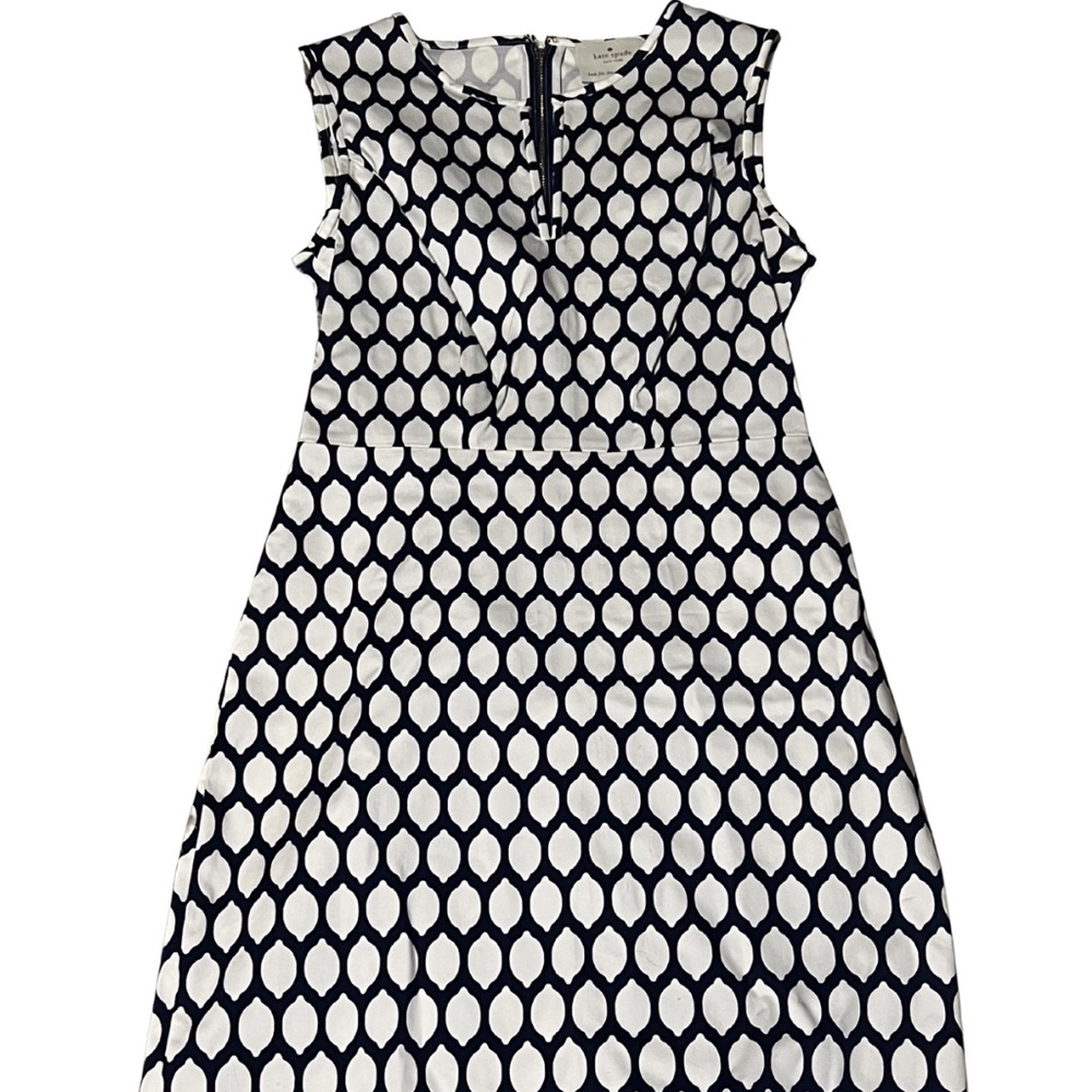 Kate Spade Black and White Geometric Mini Dress
